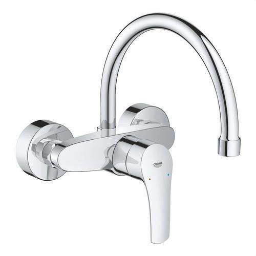 Eurosmart Wall-Mounted Single-Lever Kitchen Tap Chrome with reference 32482003 from the brand GROHE