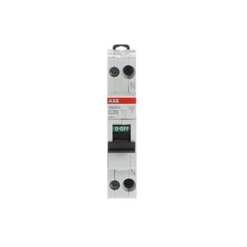 Leitungsschutzschalter SN201L-C20 1P+N 20A Charakteristik C 4,5kA mit der Referenz 2CSS245101R0204 von der Marke ABB