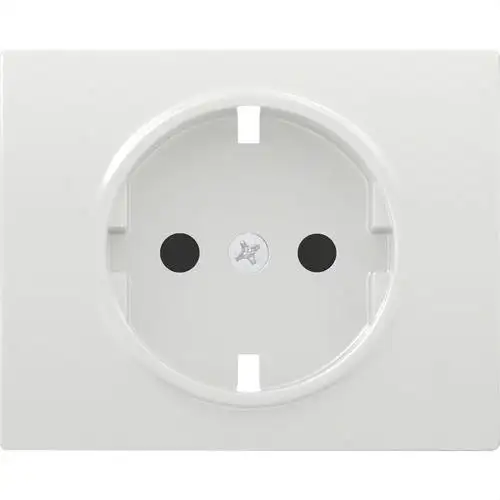 Schuko socket cover with child protection white Iris with reference 18732 from the brand BJC