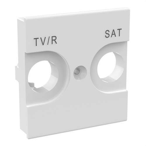Universelle TV/R-SAT-Anschlussfront für 2 Module weiß Classia mit der Referenz RW4212 von der Marke BTICINO