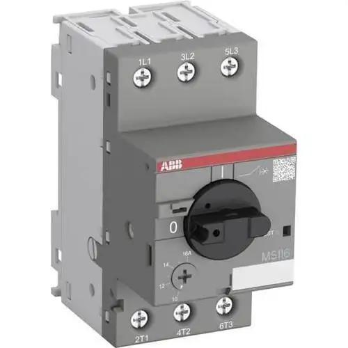 ABB Motorschutzschalter MS116 690 V AC 1 A mit der Referenz 1SAM250000R1005 von der Marke ABB