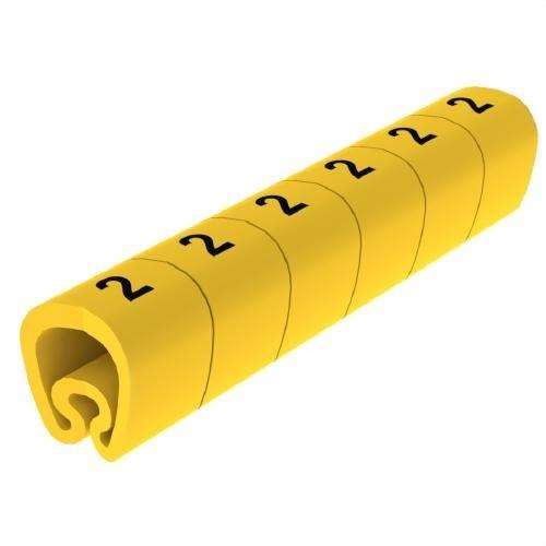 Vorgeschnittene gelbe Markierer Ø18 PVC beschichtet mit der Referenz 1813-2 von der Marke UNEX