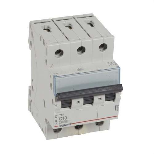 Leitungsschutzschalter TX3 3P 10A Charakteristik C 6kA mit der Referenz 403615 von der Marke LEGRAND