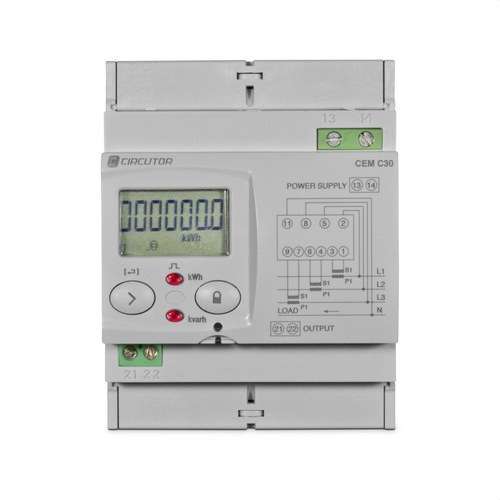 Dreiphasen-Energiezähler indirekt CEM-C31-T1 mit der Referenz Q23511. von der Marke CIRCUTOR
