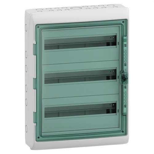 Wasserdichter Verteilerkasten 3 Reihen 54 Module 610x448x160mm mit der Referenz 13986 von der Marke SCHNEIDER ELECTRIC