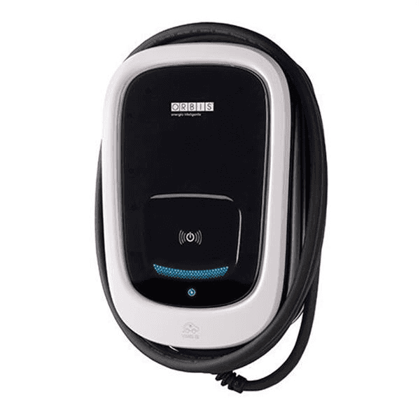 Einphasen-Elektroauto-Ladegerät 7,4 kW Orbis VIARIS ISI 230 V Kabel 5 Meter Typ 2 mit der Referenz OB94S220HA1 von der Marke ORBIS
