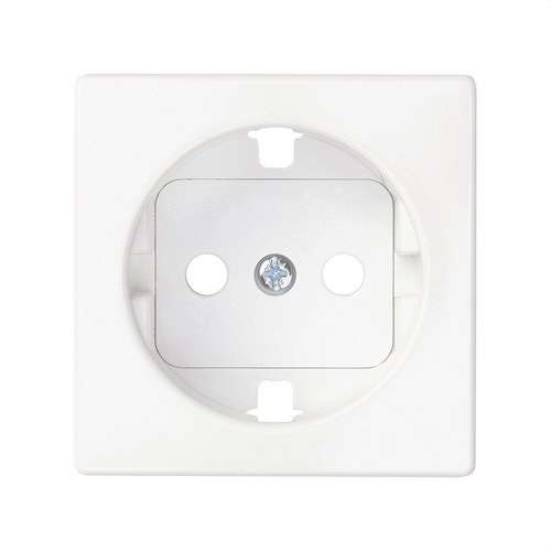 Abdeckung mit Sicherheitsvorrichtung für Schuko-Steckdosenbasis, mattweiß Simon 82 Concept mit der Referenz 8200041-090 von der Marke SIMON
