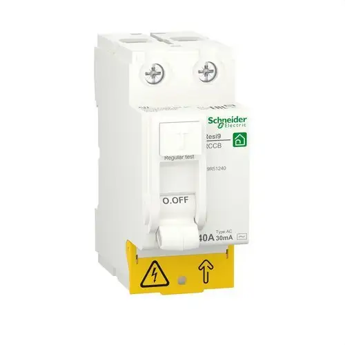 RESI9 Differenzialschalter 2P 40A 30mA Typ AC mit der Referenz R9R51240 von der Marke SCHNEIDER ELECTRIC