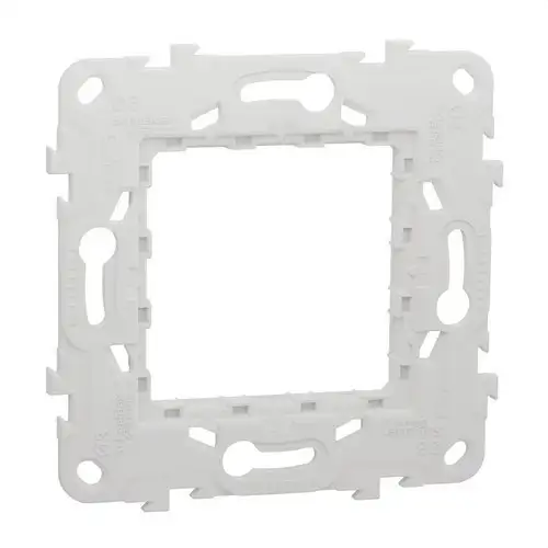 Universalrahmen aus Kunststoff für 2 Module New Unica mit der Referenz NU7002P von der Marke SCHNEIDER ELECTRIC