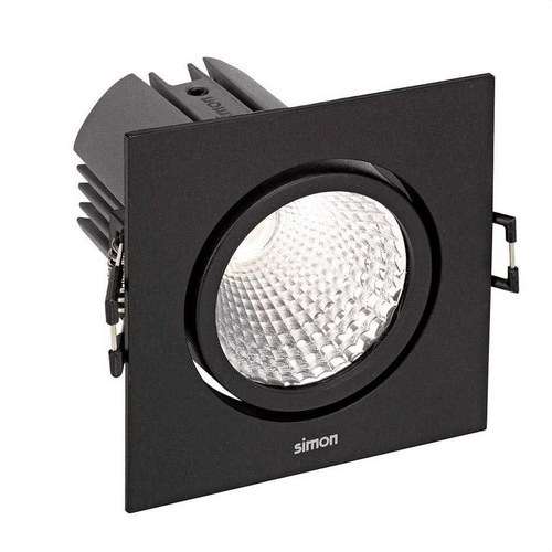 Downlight LED 703.24 SCHWENKBAR QUADRATISCH 2700K WIDE FLOOD schwarz mit der Referenz 70324038-482 von der Marke SIMON