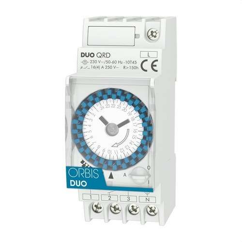 Analoger Zeitschaltuhr 2 MOD.DUO QRD 230V mit der Referenz OB292032 von der Marke ORBIS