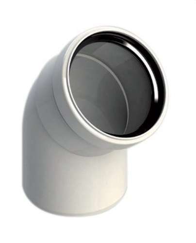Kaminbogen Durchmesser 80mm 45º männlich-weiblich Polypropylen mit der Referenz 8-45MH5 von der Marke FIG
