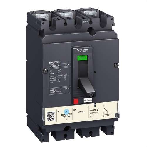 Leistungsschalter Easypact CVS250B TM200D 3P/3R mit der Referenz LV525302 von der Marke SCHNEIDER ELECTRIC