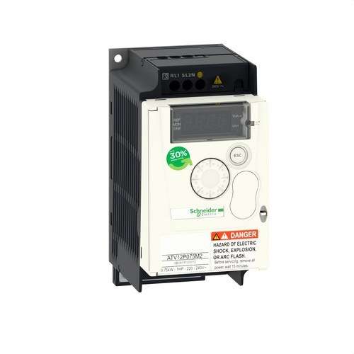 Drehzahlregler ALTIVAR-12 0,75KW 240V 1PH mit der Referenz ATV12P075M2 von der Marke SCHNEIDER ELECTRIC