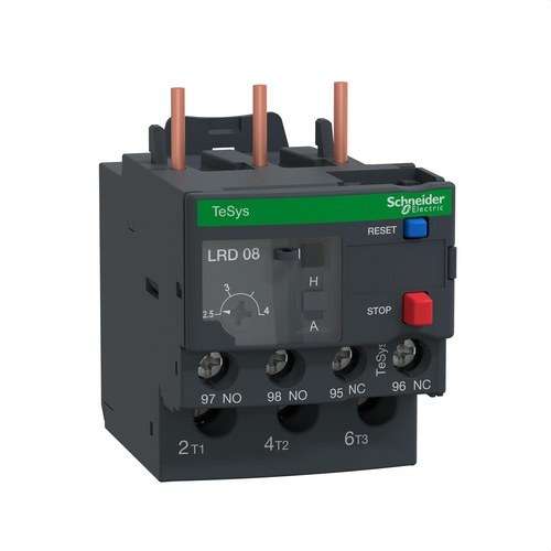 Thermorelais 2,5-4A mit der Referenz LRD08 von der Marke SCHNEIDER ELECTRIC