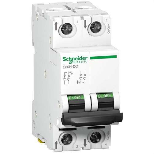 Leitungsschutzschalter C60H 500V 2P 10A Charakteristik C mit der Referenz A9N61528 von der Marke SCHNEIDER ELECTRIC
