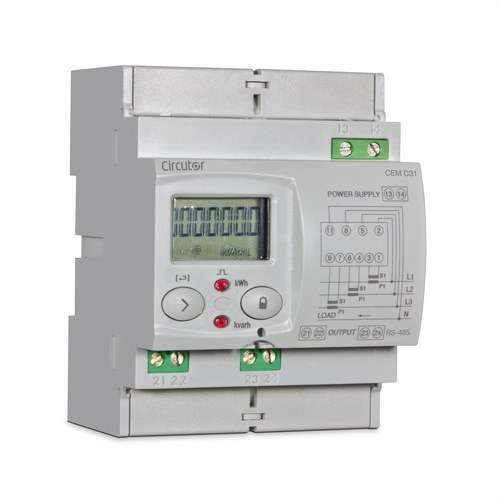 Dreiphasen-Indirektzähler mit Kommunikation CEM-C31-485-T1 mit der Referenz Q23521. von der Marke CIRCUTOR