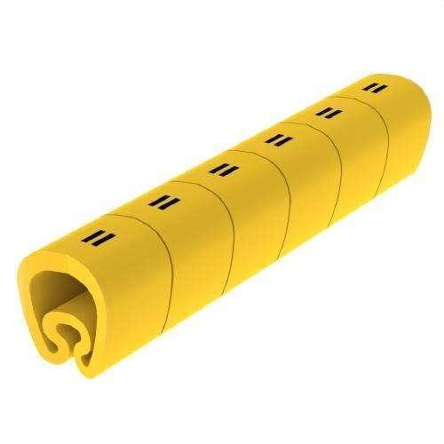Vorgeschnittene gelbe Markierer Ø18 PVC-beschichtet mit der Referenz 1813-+ von der Marke UNEX