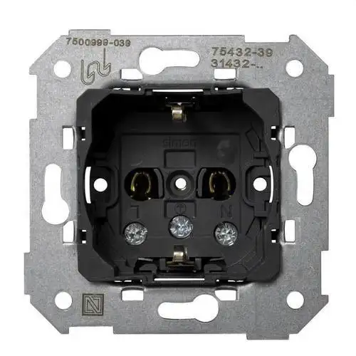 Schuko-Steckdose 16A 250V Simon 75 mit der Referenz 75432-39 von der Marke SIMON