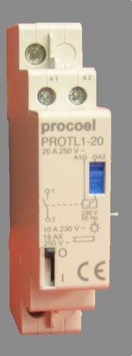 Telerruptor 1P 1Ö 20A mit der Referenz PROTL1-20 von der Marke PROCOEL
