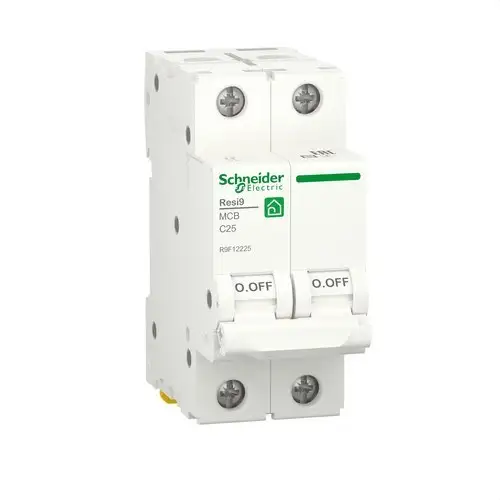 Leitungsschutzschalter Resi9 2P 25 A 6000 A 230 V mit der Referenz R9F12225 von der Marke SCHNEIDER ELECTRIC