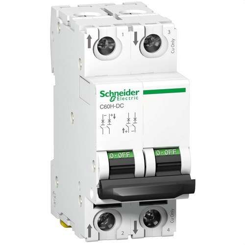 Leitungsschutzschalter C60H 500V 2P 10A Kurve C mit der Referenz A9N61528 von der Marke SCHNEIDER ELECTRIC