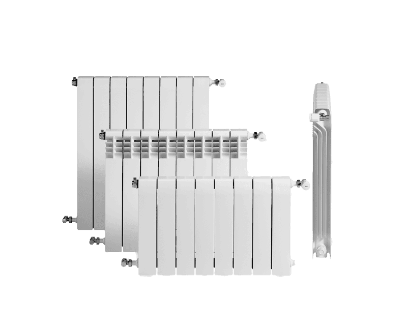 Wendbarer Wasserheizkörper DUBAL 45 5 Elemente mit der Referenz 194A15501 von der Marke BAXI 