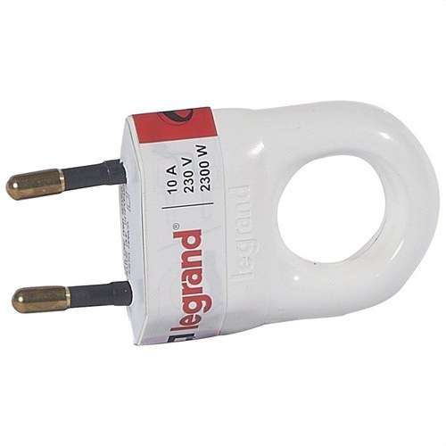 2-poliger Stecker WEISS mit der Referenz 050312 von der Marke LEGRAND