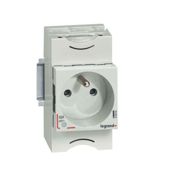 Steckdose - 10/16A - 250V~ - 2P+T - mit Shutter und Anzeige mit der Referenz 004283 von der Marke LEGRAND