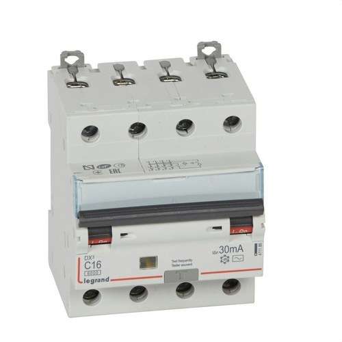 DX3 4P 30mA C16 FI/LS-Schalter mit der Referenz 411186 von der Marke LEGRAND