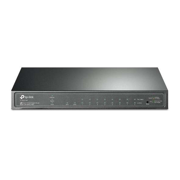 Intelligenter 10-Port-Gigabit-Switch JetStream mit PoE+ auf 8 Ports mit der Referenz TL-SG2210P von der Marke TP-LINK