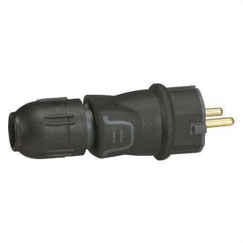 Stecker 2P+T 16A GUMMI KABELVERSCHRAUBUNG mit der Referenz 050340 von der Marke LEGRAND