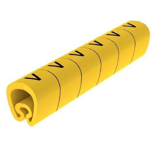 Vorgeschnittene gelbe Markierungen Ø18 PVC-beschichtet mit der Referenz 1813-V von der Marke UNEX