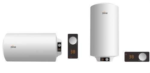 Vertikaler Elektroboiler TIBER C 50 Liter mit der Referenz GRID4WKA von der Marke FERROLI