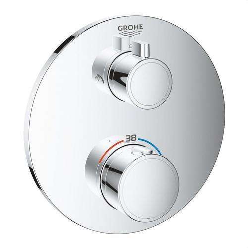 Duschtermostat für zwei Auslässe Grohtherm Chrom mit der Referenz 24076000 von der Marke GROHE