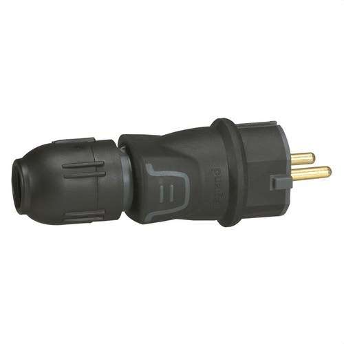 Stecker 2P+T 16A GUMMI PRESSE mit der Referenz 050340 von der Marke LEGRAND