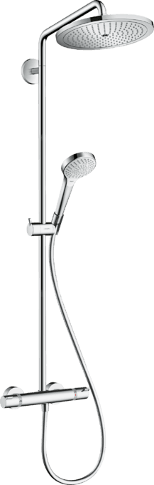 Thermostat-Duschset Croma Select S Showerpipe 280 mit der Referenz 26790000 von der Marke HANSGROHE