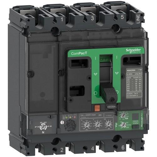 Automatischer Schalter ComPacT NSX160N 50kA AC 4P4R 160A Micrologic 4.2 mit der Referenz C16N44V160 von der Marke SCHNEIDER ELECTRIC