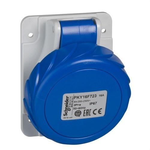 Unterputzsockel 16A 2P+TT 200-250V IP67 mit der Referenz PKY16F723 von der Marke SCHNEIDER ELECTRIC