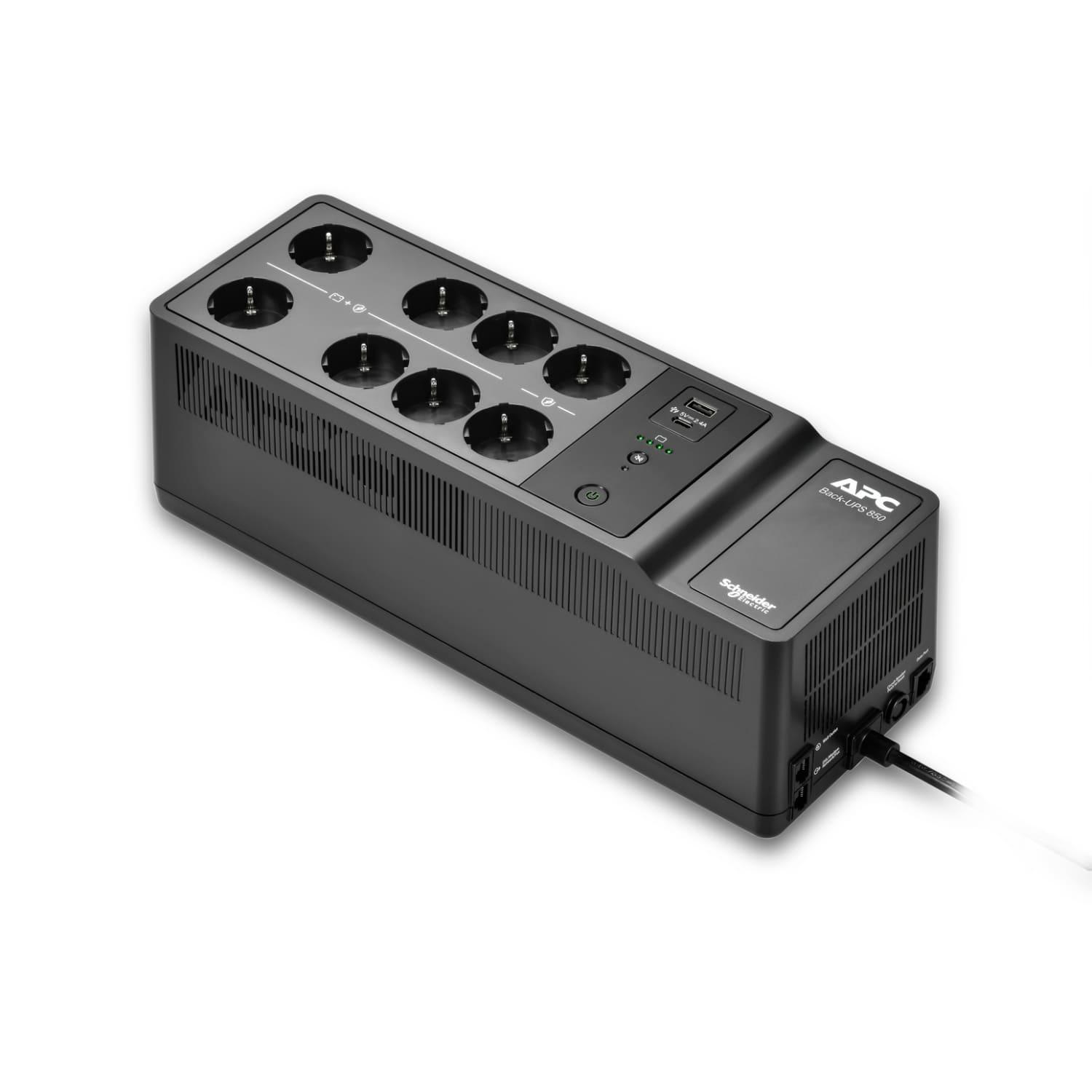 USB Typ-C und A Ladeanschlüsse APC Back-UPS 850VA 230V mit der Referenz BE850G2-SP von der Marke SCHNEIDER ELECTRIC