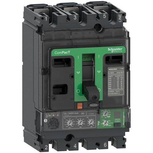 Automatischer Schalter ComPacT NSX160N 50kA AC 3P3R 160A Micrologic 4.2 mit der Referenz C16N34V160 von der Marke SCHNEIDER ELECTRIC