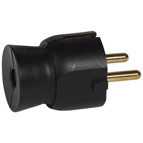 Stecker 2P+T 16A GERADE SCHWARZ mit der Referenz 050177 von der Marke LEGRAND