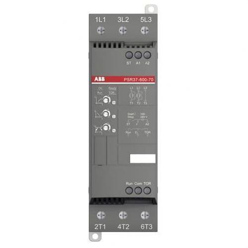 ABB PSR 37 A 600 V Weichstarter 18,5 kW dreiphasig IP10 IP20 mit der Referenz 1SFA896110R7000 von der Marke ABB