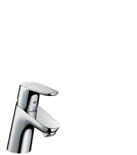 Einhand-Waschtischmischer Focus 70 ohne Ablaufgarnitur Push-Open Chrom mit der Referenz 31733000 von der Marke HANSGROHE