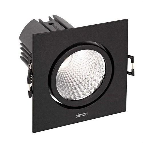 Downlight LED 703.24 ORIENTABLE CUADRADO 2700K WIDE FLOOD schwarz mit der Referenz 70324038-482 von der Marke SIMON