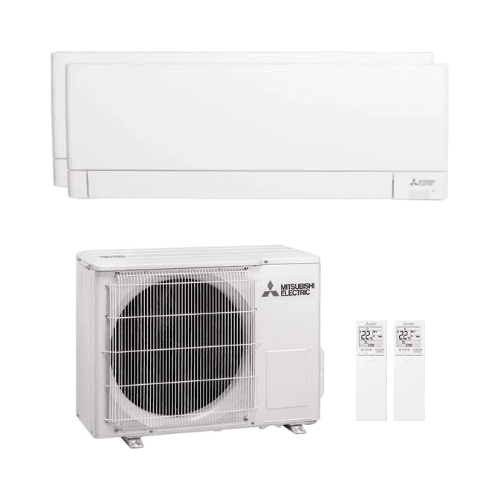 Klimaanlage 2x1 mit WLAN und PlasmaQuad+ Filter Mitsubishi 3,5 kW 12000 BTU