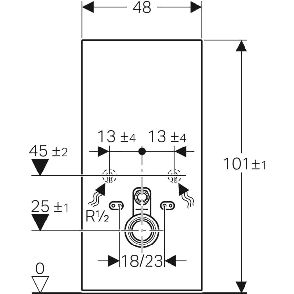 Geberit Monolith Sanitärmodul für Wand-WC 101cm Glas mit der Referenz 131.021.SI.5 von der Marke GEBERIT