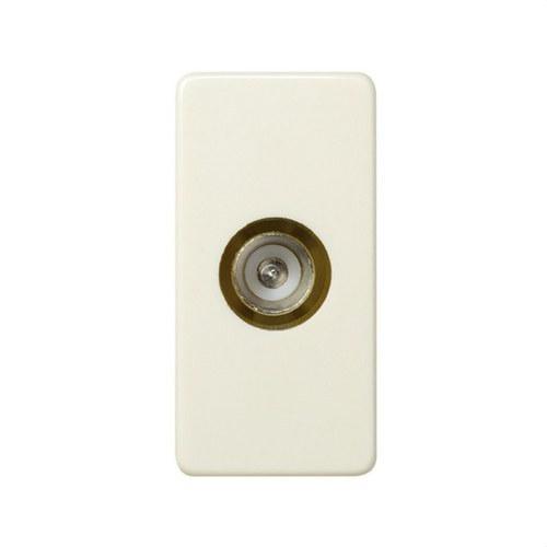 Einfacher TV-Anschluss aus halbem Element Elfenbein Simon 27 Play mit der Referenz 27475-31 von der Marke SIMON