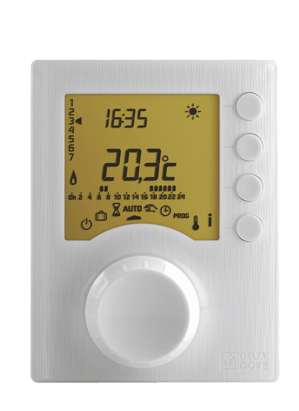 Programmierbarer kabelgebundener Thermostat Delta Dore Tybox 417 mit der Referenz 6053026 von der Marke DELTA DORE