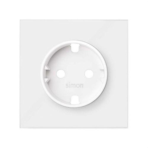 Matte White Schuko Socket Base Cover Simon 100 with reference 10000041-230 from the brand SIMON